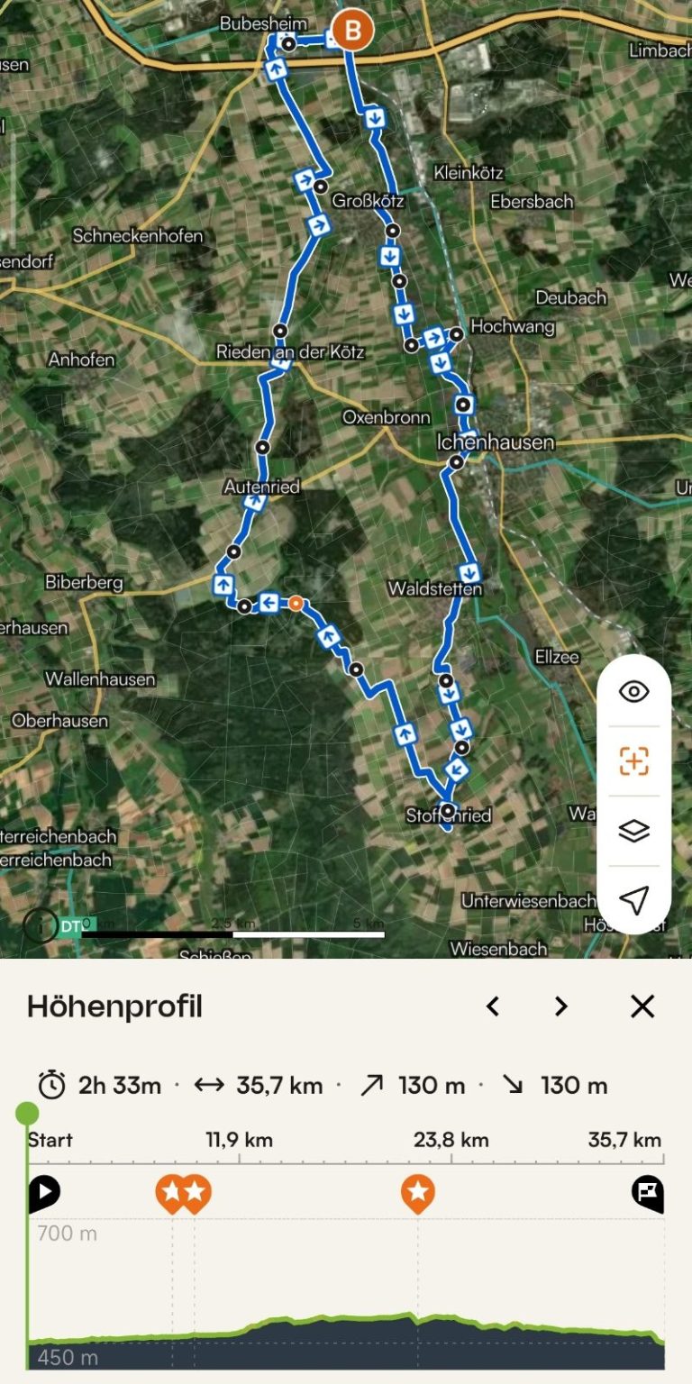 Maplibre | © Komoot | Map data © OpenStreetMap contributors