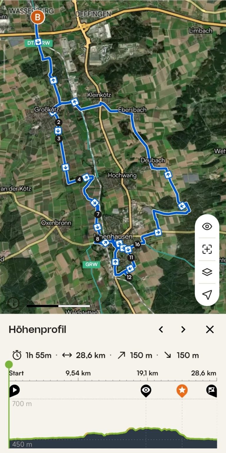Maplibre | © Komoot | Map data © OpenStreetMap contributors